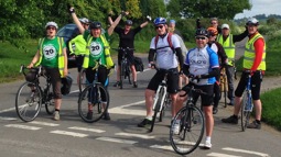 Group of cyclists at event