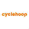 An orange logo which reads 'Cyclehoop' on a white background