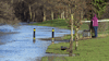 Flooding across the paths of the National Cycle Network