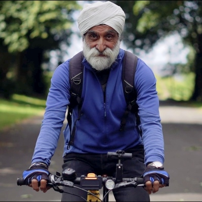 Satwant is based in Bradford and runs the Bolton Road Community Cycling Club there.