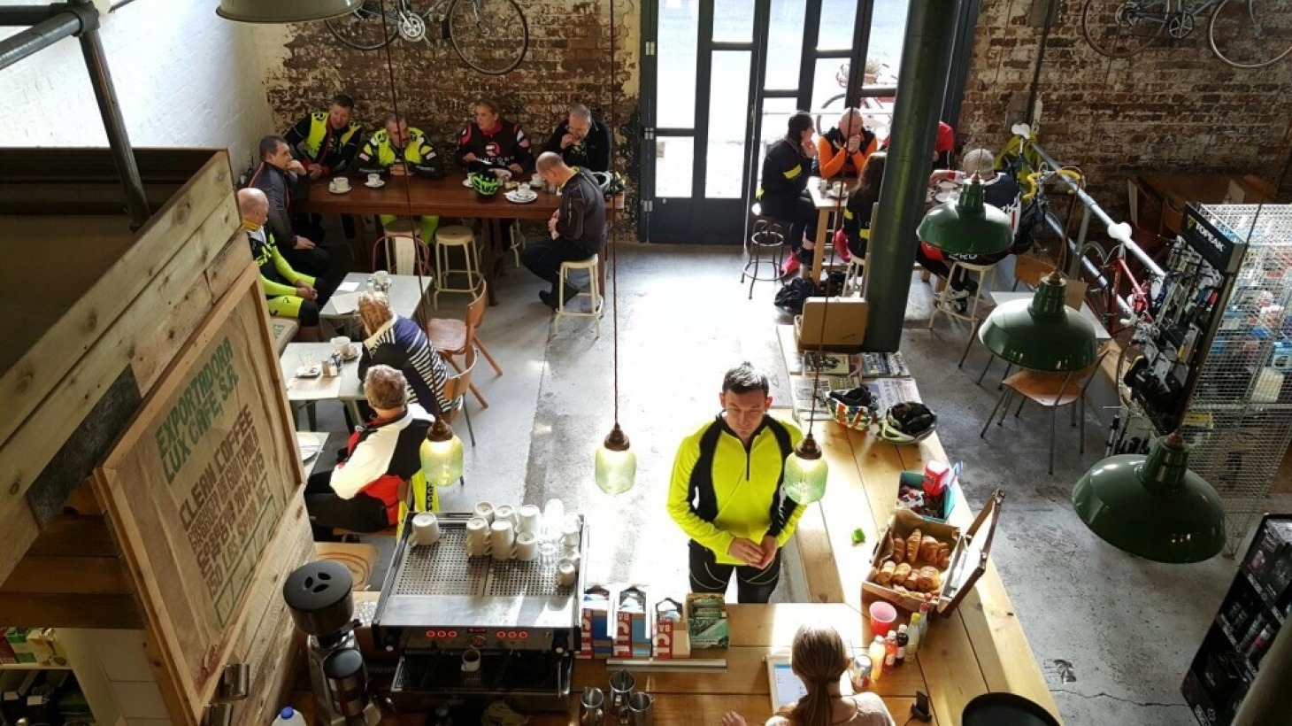 cycling friendly cafes