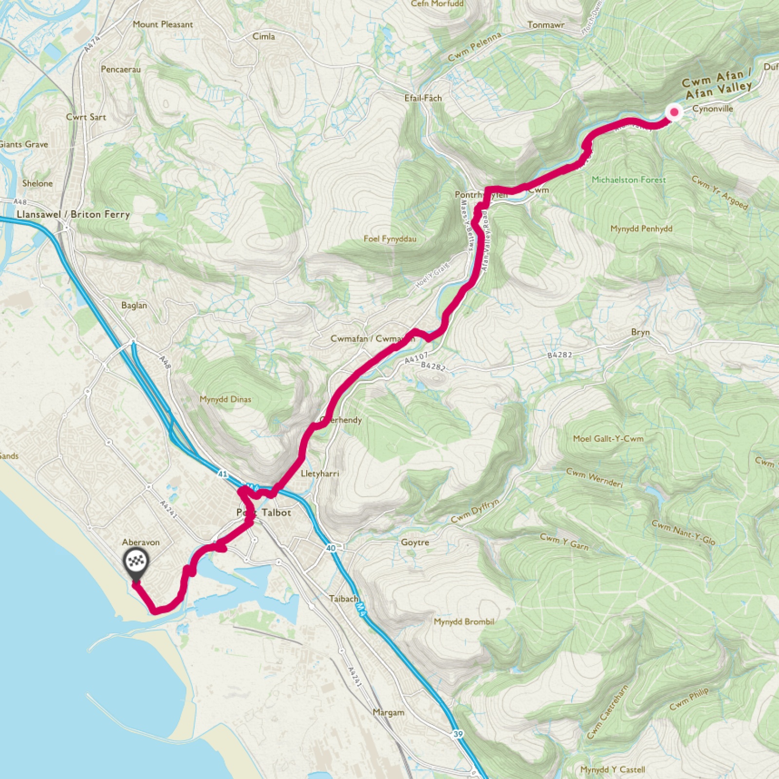 30 mile cycle route near me