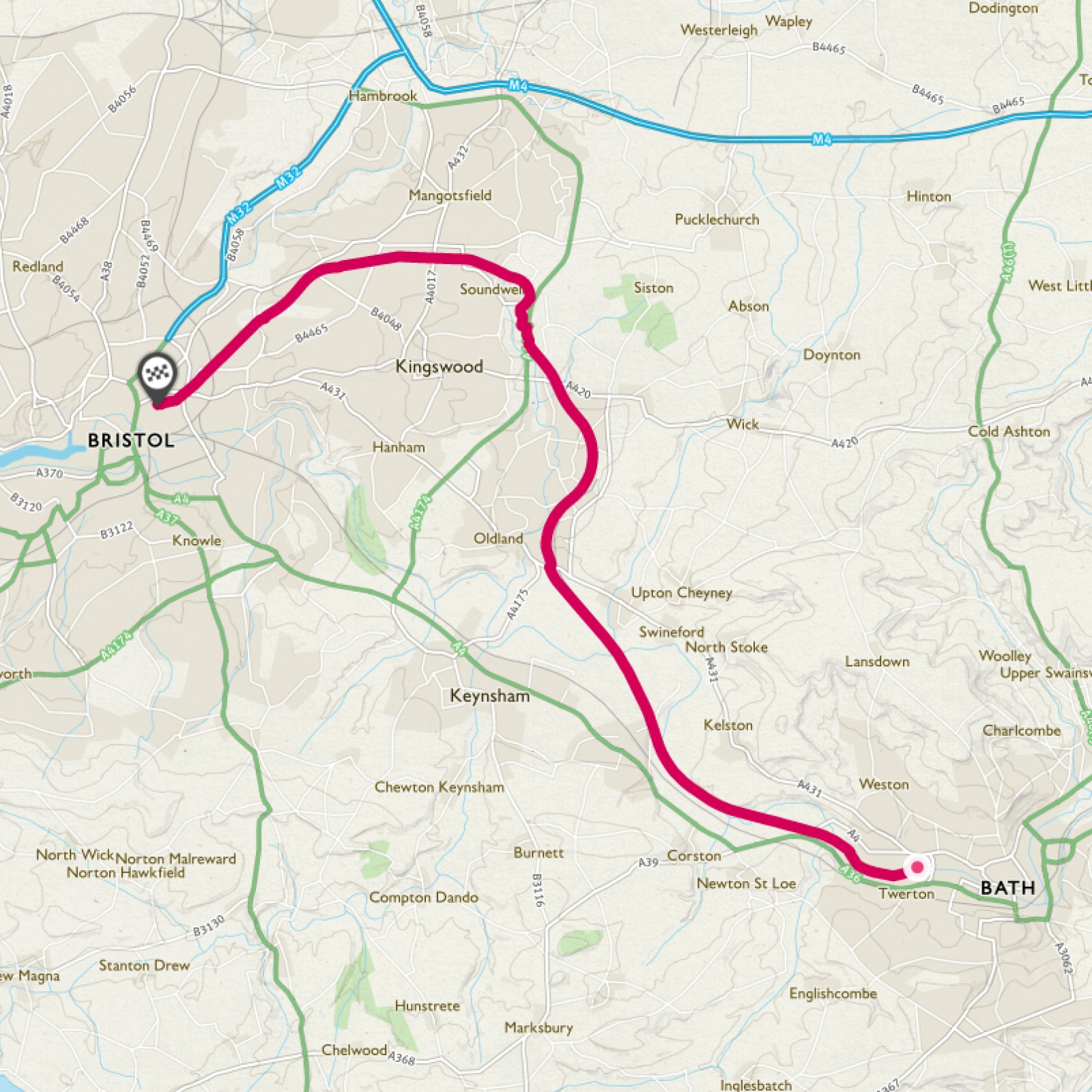 cities close to bath