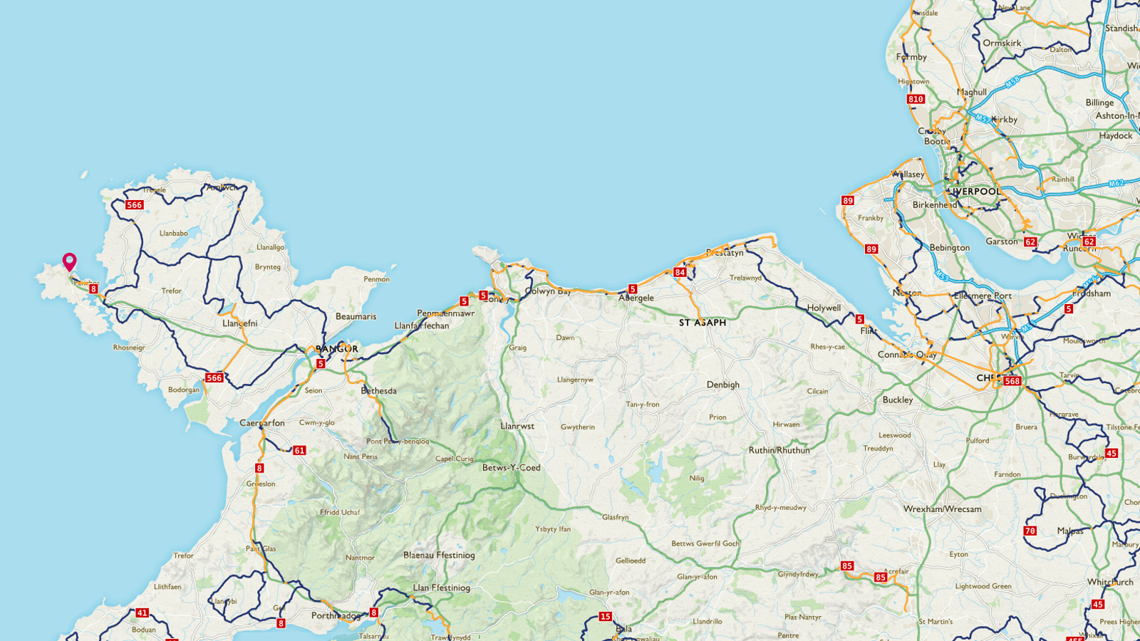 North Wales Coastal Route Sustrans Org Uk   North Wales Coastal Route Os Maps 