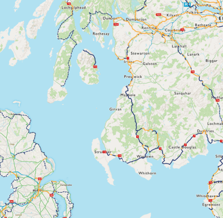 National cycle route online