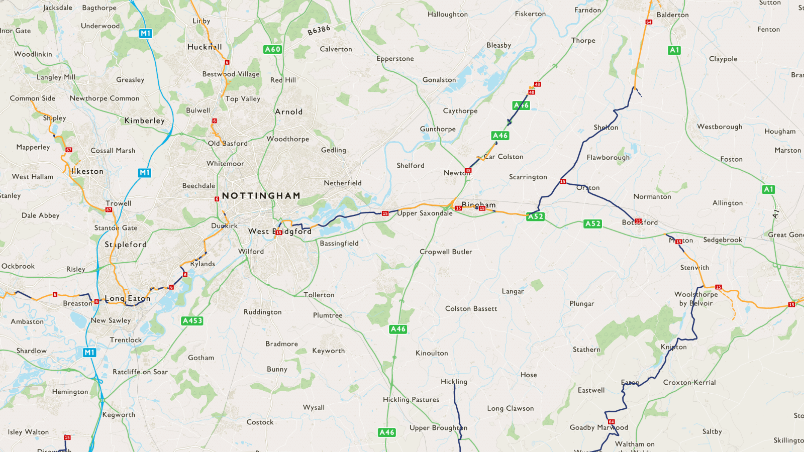 15 mile cycle route near me