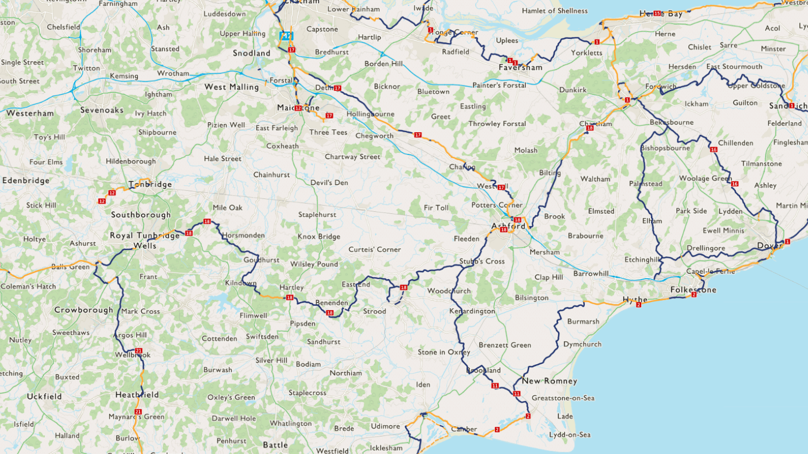 Sustrans National Cycle Route Map