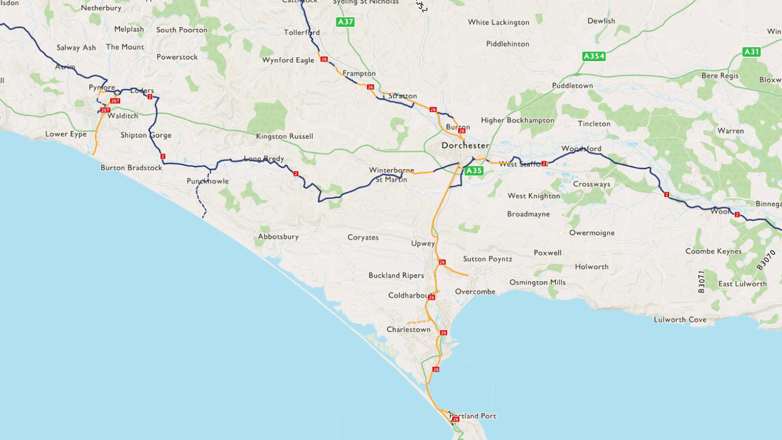 strawberry line cycle route map